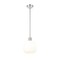 Z-Lite Margo 1 Light Pendant, Polished Nickel & White 7500P10-PN - alternate 3